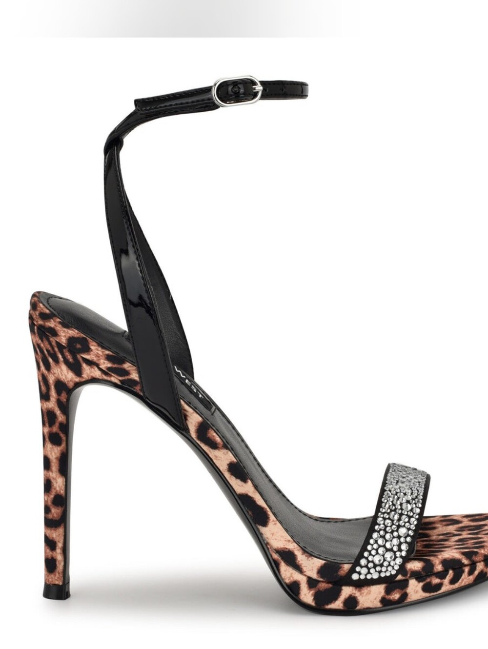 New Loola Ankle Strap SandalsLeopard Print High Stiletto Heel Sandals